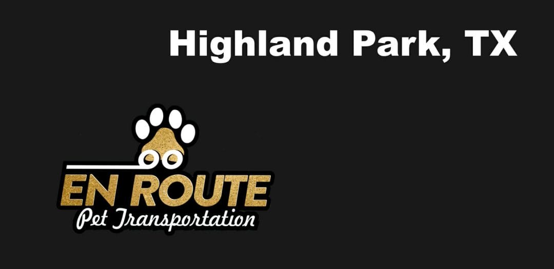 Best private pet ground transportation Highland Park, TX.