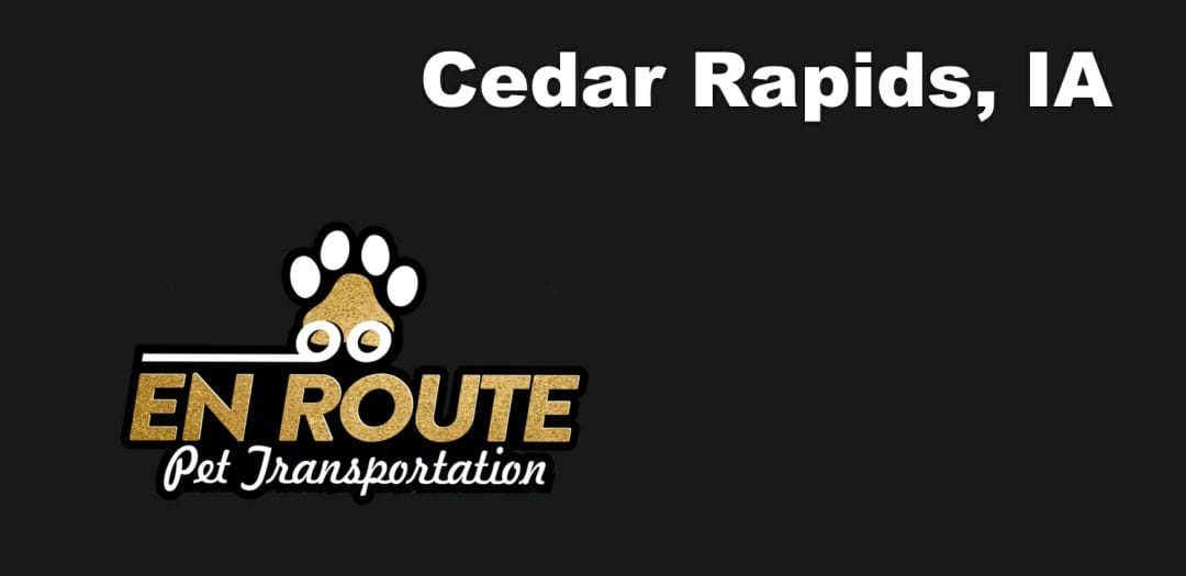 Best VIP private luxury pet ground transportation Cedar Rapids, IA.