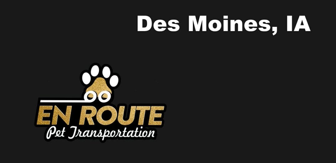 Best VIP private luxury pet ground transportation Des Moines, IA.